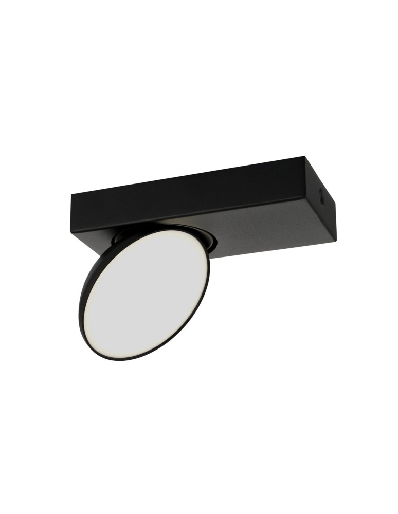 Lampy sufitowe reflektory - Italux Castelio Reflektor/Spot czarny 1xLED 5W 4000K SPL-31976-1B-BK - product kolory-swiatla.pl 2