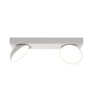 Lampy sufitowe reflektory - Italux Castelio Reflektor/Spot biały 2xLED 10W 4000K SPL-31976-2B-WH - product 1