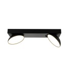 Lampy sufitowe reflektory - Italux Castelio Reflektor/Spot czarny 2xLED 10W 4000K SPL-31976-2B-BK - product 1