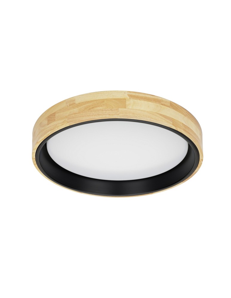 Italux Campelo Plafon Drewniany, czarny 1xLED 25W 4000K PLF-4350-25W-WD-BK-4K