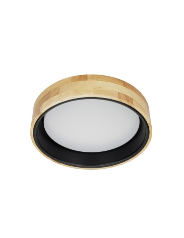 Italux Campelo Plafon Drewniany, czarny 1xLED 20W 4000K PLF-4350-20W-WD-BK-4K