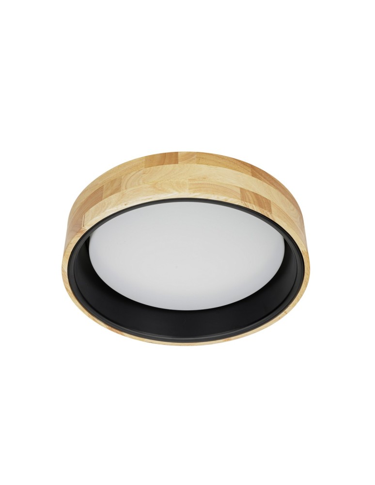 Italux Campelo Plafon Drewniany, czarny 1xLED 20W 4000K PLF-4350-20W-WD-BK-4K