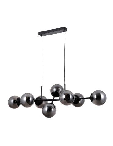 Italux Molite Wisząca Czarny 8xE14 5W PND-1098-8-BL