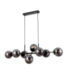Lampy wiszące kule - Italux Molite Wisząca Czarny 8xE14 5W PND-1098-8-BL - product 2