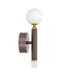 Kinkiety - Italux Laon Kinkiet Brązowy, złoty 1xLED 2W+4W 3000K WL-2018109-1 - product 1