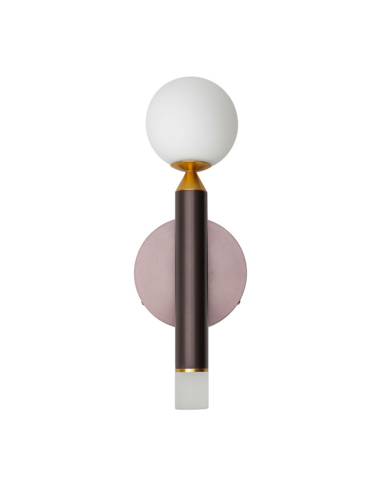 Kinkiety - Italux Laon Kinkiet Brązowy, złoty 1xLED 2W+4W 3000K WL-2018109-1 - product kolory-swiatla.pl 2