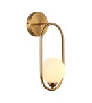 Kinkiety kule - Italux Lupus Kinkiet Brąz antyczny, biały 1xG9 25W WL-3965-1-BRO - product 1