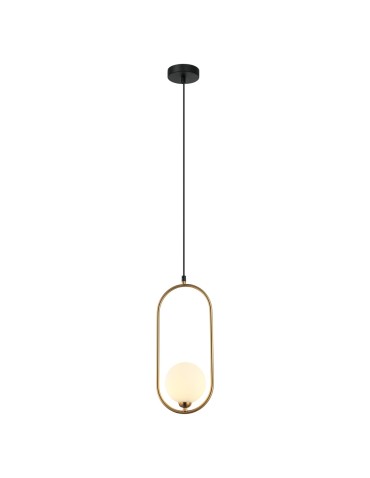 Italux Lupus Wisząca Brąz antyczny, biały 1xG9 25W PND-3965-1-BRO