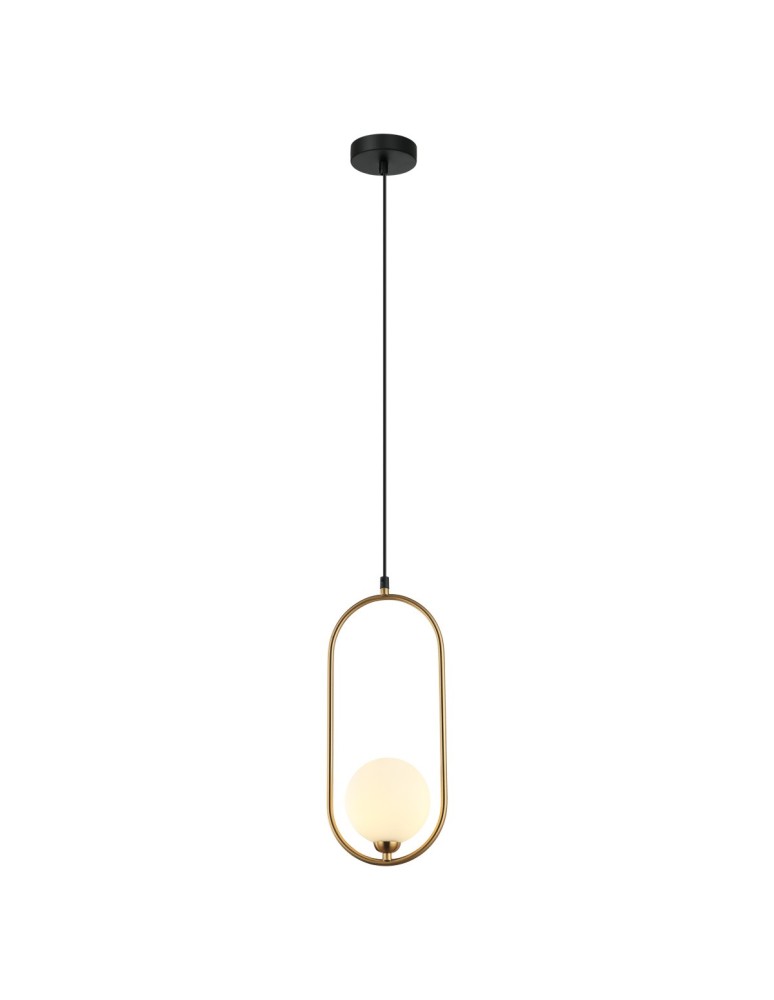 Italux Lupus Wisząca Brąz antyczny, biały 1xG9 25W PND-3965-1-BRO
