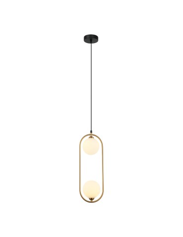 Italux Lupus Wisząca Brąz antyczny, biały 2xG9 25W PND-3965-2-BRO