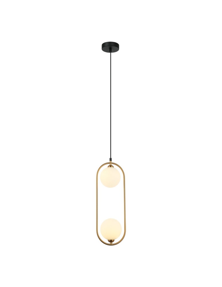 Italux Lupus Wisząca Brąz antyczny, biały 2xG9 25W PND-3965-2-BRO