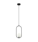 Lampy wiszące kule - Italux Lupus Wisząca Czarny, biały 1xG9 25W PND-3965-1-BK - product 2