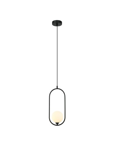 Italux Lupus Wisząca Czarny, biały 1xG9 25W PND-3965-1-BK