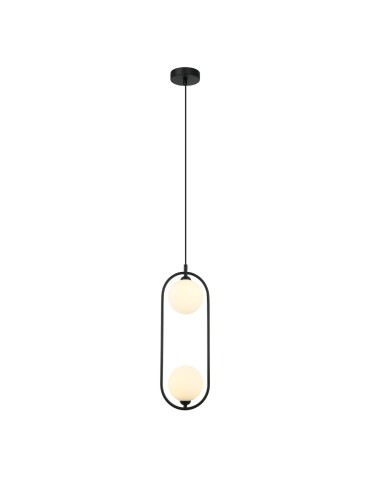 Italux Lupus Wisząca Czarny, biały 2xG9 25W PND-3965-2-BK