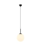Lampy wiszące kule - Italux Deore Wisząca Czarny, biały 1xE27 40W PND-5578-1M-BK - product 1
