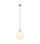 Lampy wiszące kule - Italux Deore Wisząca Brąz antyczny, biały 1xE27 40W PND-5578-1L-BRO - product 1