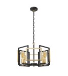 Żyrandole - Italux Primero Wisząca Złoty, czarny mat 4xE27 60W PND-44003-4-BK-GD - product 2