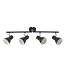 Lampy sufitowe reflektory - Italux Riado Reflektor/Spot Czarny 4xE14 40W SPL-3422-4-BL - product 2