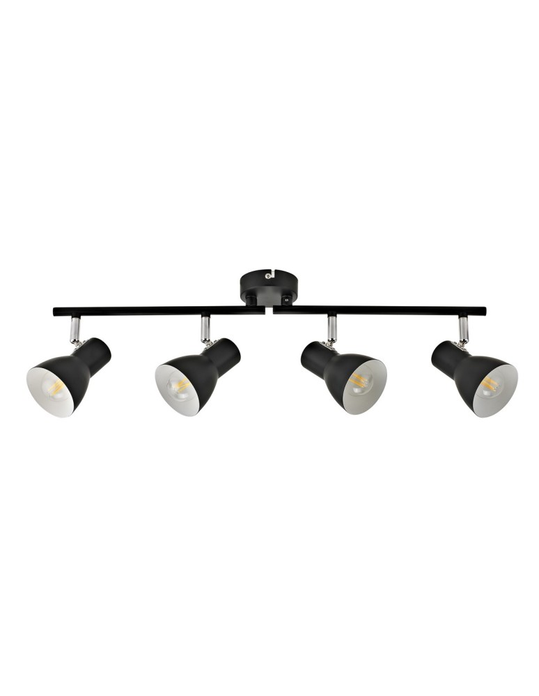 Lampy sufitowe reflektory - Italux Riado Reflektor/Spot Czarny 4xE14 40W SPL-3422-4-BL - product kolory-swiatla.pl 2