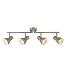 Lampy sufitowe reflektory - Italux Riado Reflektor/Spot Nikiel satynowany 4xE14 40W SPL-3422-4-SN - product 1