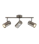 Lampy sufitowe reflektory - Italux Palmoni Reflektor/Spot Nikiel satynowany, chrom 3xGU10 35W SPL-2024-3 - product 1