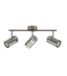 Lampy sufitowe reflektory - Italux Palmoni Reflektor/Spot Nikiel satynowany, chrom 3xGU10 35W SPL-2024-3 - product 2