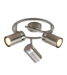 Lampy sufitowe reflektory - Italux Palmoni Reflektor/Spot Nikiel satynowany, chrom 3xGU10 35W SPL-2024-3A - product 1