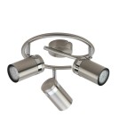 Lampy sufitowe reflektory - Italux Palmoni Reflektor/Spot Nikiel satynowany, chrom 3xGU10 35W SPL-2024-3A - product 2