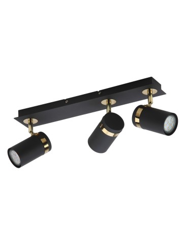 Italux Verano Reflektor/Spot Czarny mat, złoty chrom 3xGU10 35W SPL-2031-3 - produkt 2