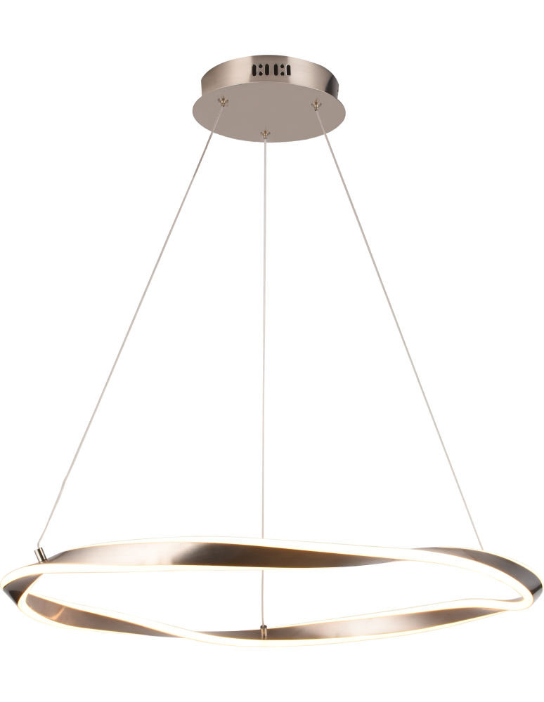 Lampy wiszące okręgi - Zuma Line Girona Lampa Wisząca Piaskowy/Niklowy Md9190-1M-3Nt - produkt kolory-swiatla.pl 1
