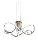 Lampy wiszące - Zuma Line Abro Lampa Wisząca Czarny/Francuskie Złoto/Szary Md5520-4-3Bgbdt - produkt 1