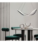 Lampy wiszące LED - Zuma Line Erda Wisząca z Przełącznikiem Barwy Światła 3000K/4000K/6000K Czarny 19600P-BK - produkt 2