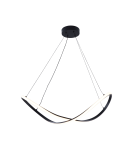 Lampy wiszące LED - Zuma Line Erda Wisząca z Przełącznikiem Barwy Światła 3000K/4000K/6000K Czarny 19600P-BK - produkt 4