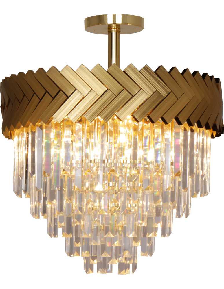 Zuma Line Lyon Lampa Sufitowa Złoty/Przezroczysty C23910/9