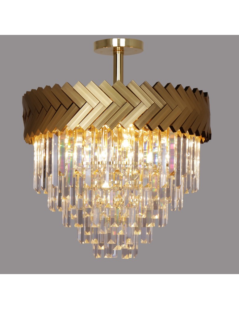 Zuma Line Lyon Lampa Sufitowa Złoty/Przezroczysty C23910/9