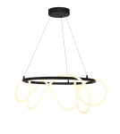 Lampy wiszące LED - Zuma Line Balbo Wisząca z Funkcją Zmiany Barwy Światła 3000K/4000K/6000K Czarny 20006PL-BK - produkt 3