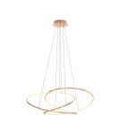 Lampy wiszące LED - Zuma Line Cholet Lampa Wisząca Francuskie Złoto Md7360-1A-3Gt - produkt 4