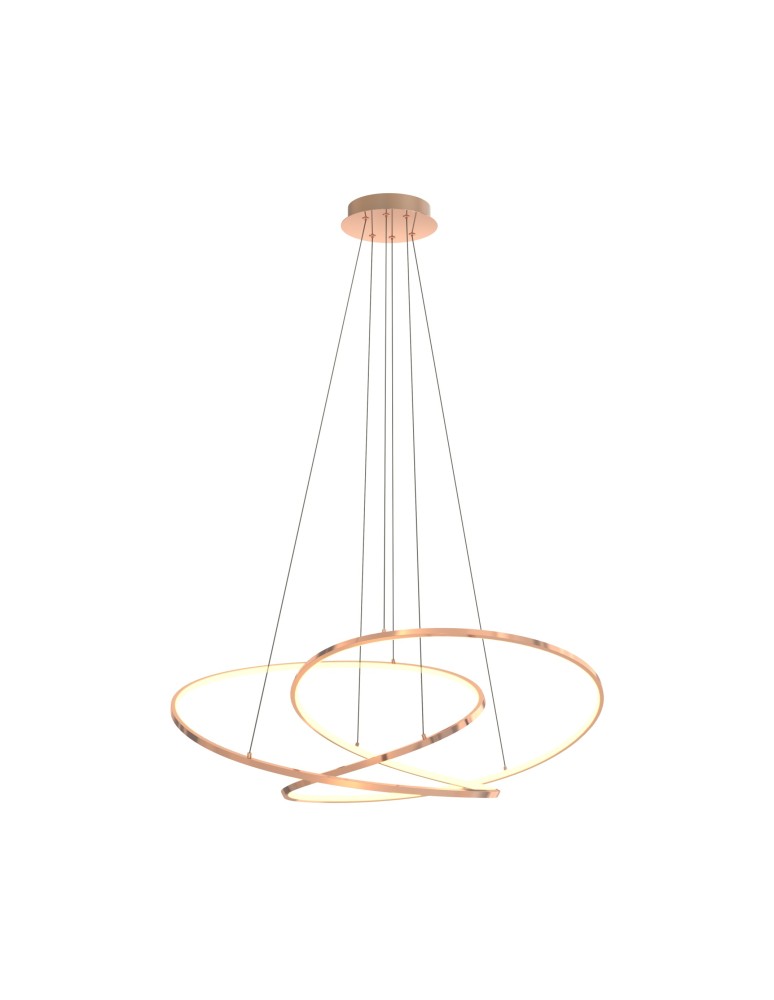 Lampy wiszące LED - Zuma Line Cholet Lampa Wisząca Francuskie Złoto Md7360-1A-3Gt - produkt kolory-swiatla.pl 4