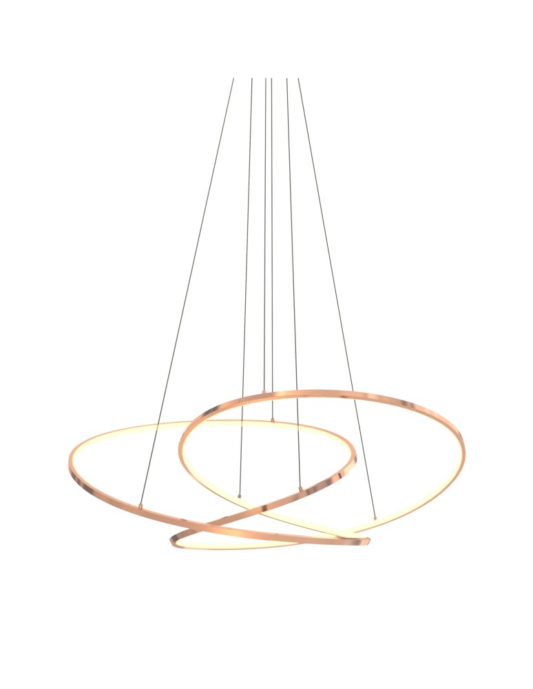 Lampy wiszące LED - Zuma Line Cholet Lampa Wisząca Francuskie Złoto Md7360-1A-3Gt - produkt kolory-swiatla.pl 1