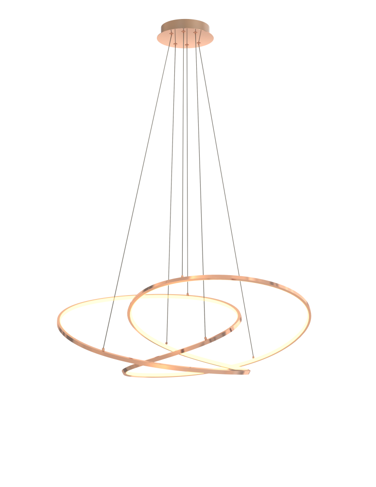 Lampy wiszące LED - Zuma Line Cholet Lampa Wisząca Francuskie Złoto Md7360-1A-3Gt - produkt kolory-swiatla.pl 5