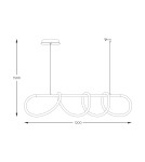 Lampy wiszące nowoczesne - Zuma Line Balbo Wisząca z Funkcją Zmiany Barwy Światła 3000K/4000K/6000K Złoty 20006PM-GD - produkt 2