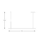 Lampy wiszące nad biurko - Zuma Line Claud Wisząca z Przełącznikiem Barwy Światła 3000K/4000K/6000K Czarny/Drewno 22806M-Wood - product 2
