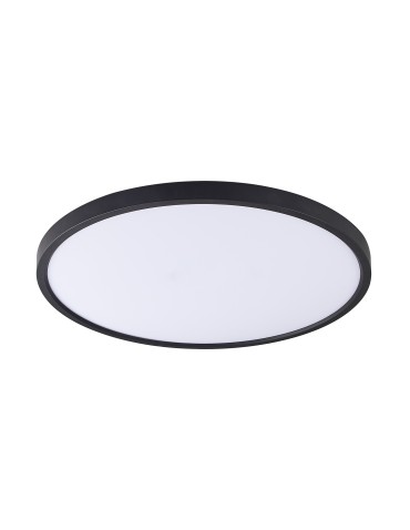 Zuma Line Cami Sufitowa z Przełącznikiem Barwy Światła 3000K/4000K/6000K Czarny/Biały WM-BP1108-L-BL