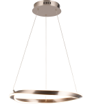 Lampy wiszące okręgi - Zuma Line Girona Lampa Wisząca Piaskowy/Nikiel Md9190-1S-3Nt - produkt 1