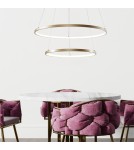 Lampy wiszące okręgi - Zuma Line Breno Wisząca z Przełącznikiem Barwy Światła 3000K/4000K/6000K Złoty 18140GD-2 - product 3