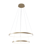 Lampy wiszące okręgi - Zuma Line Breno Wisząca z Przełącznikiem Barwy Światła 3000K/4000K/6000K Złoty 18140GD-2 - product 4