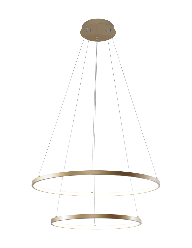 Zuma Line Breno Wisząca z Przełącznikiem Barwy Światła 3000K/4000K/6000K Złoty 18140GD-2