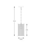 Lampy wiszące - Zuma Line Marmo Lampa Wisząca Chrom 2200131P-1 - produkt 3