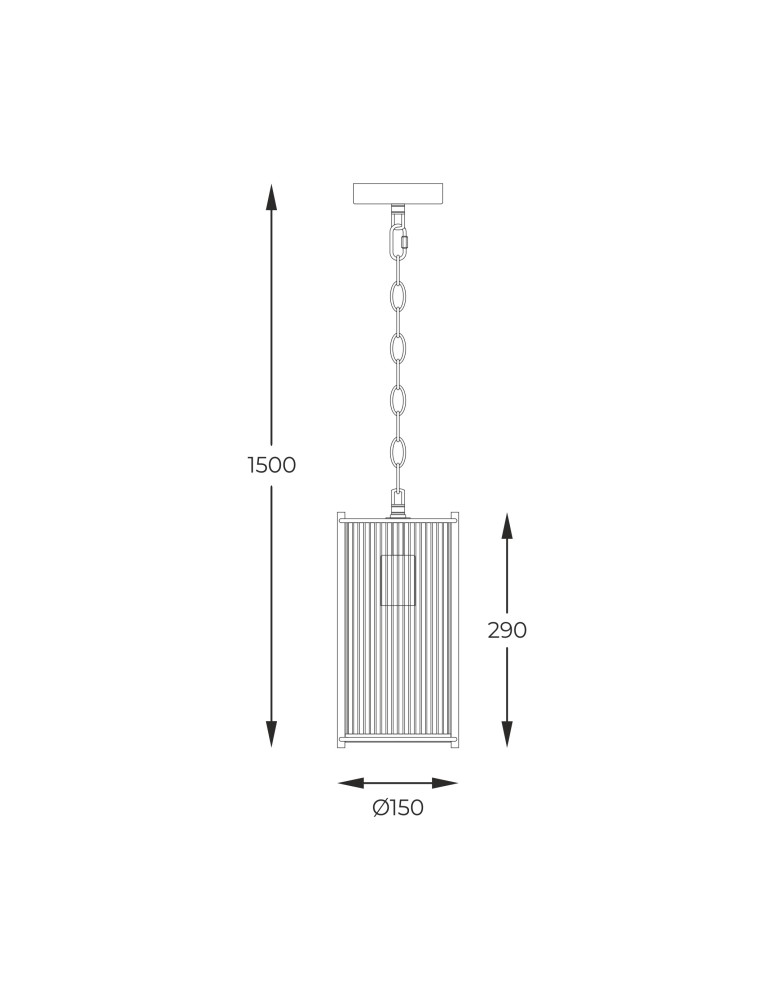 Zuma Line Marmo Lampa Wisząca Chrom 2200131P-1