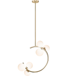 Lampy wiszące nowoczesne - Zuma Line Molecule Lampa Wisząca Złoto Francuskie P0454-06Q-F7Aa - product 4